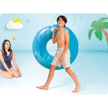 Փչվող լողի օղակ բռնակով INTEX