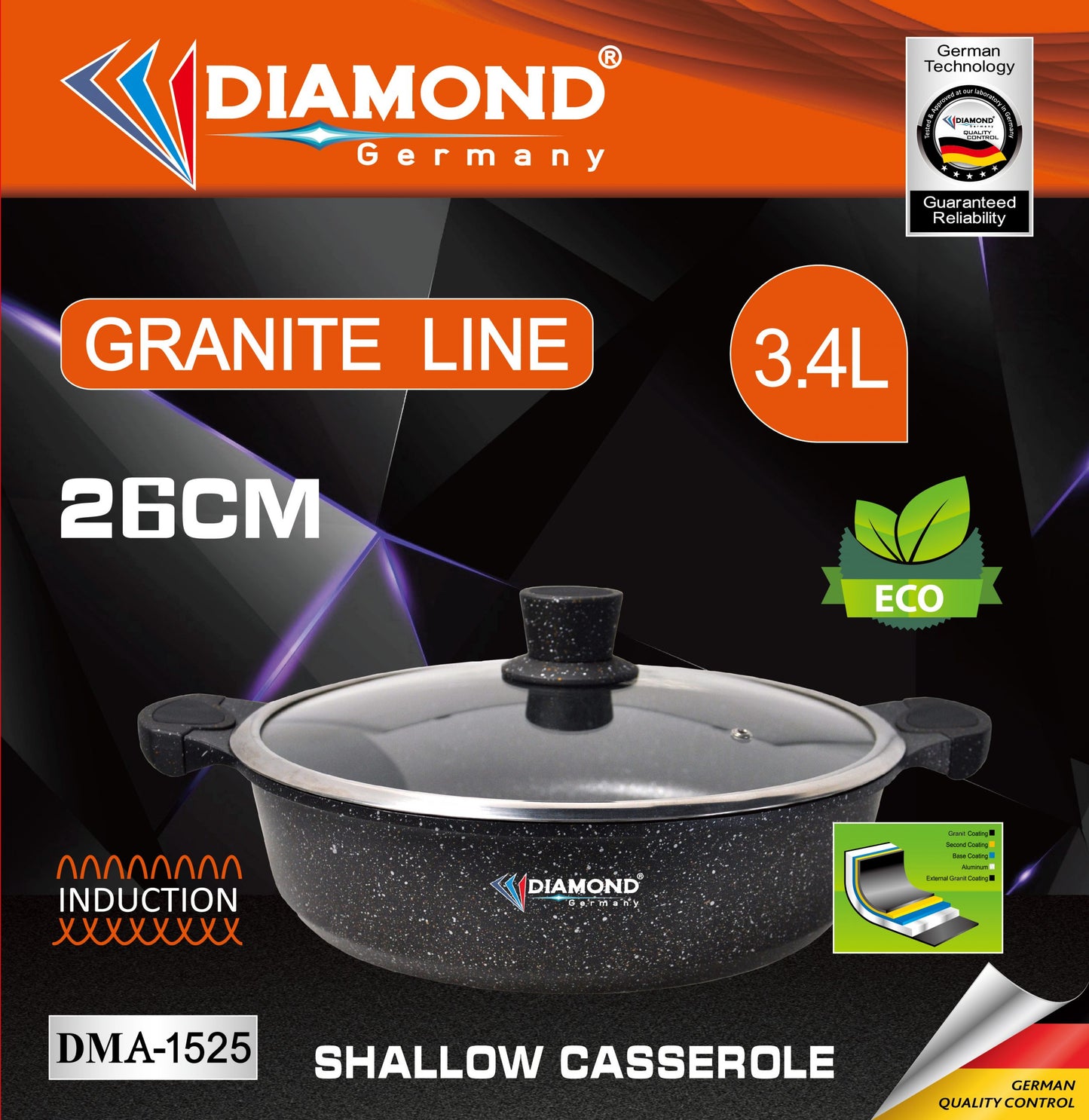 Թավա DIAMOND DMA-1525 26սմ