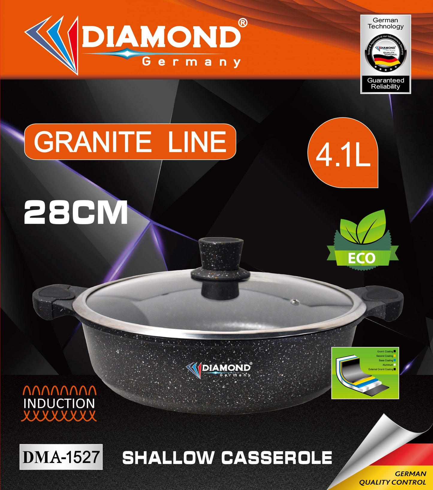 Թավա DIAMOND DMA-1527 28սմ